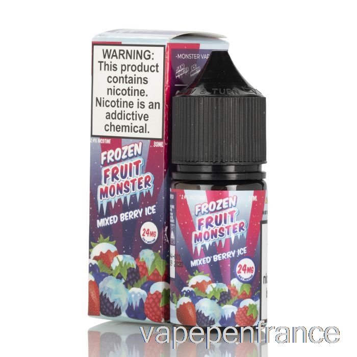 Baies Mélangées Glacées - Sels De Monstre De Fruits Surgelés - Stylo Vape 30 Ml 24 Mg